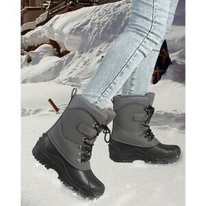 MUSSHOE Women's Snow Boots Waterproof Insulated Mid-Calf Boots Winter Boots